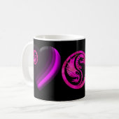 Dragon Yin Yang Koffiemok (Voorkant links)
