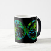 Dragon Yin Yang Magische Mok (Voorkant rechts)