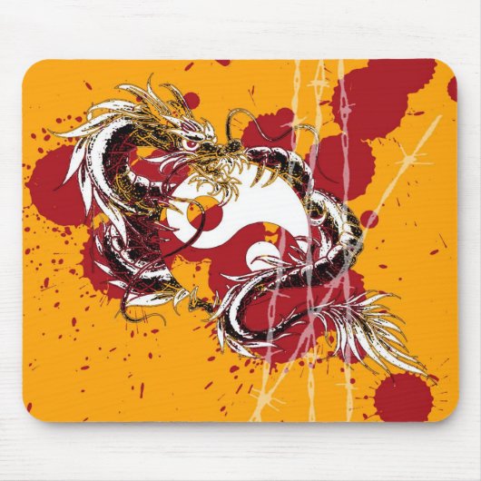dragon yin yang muismat (Voorkant)