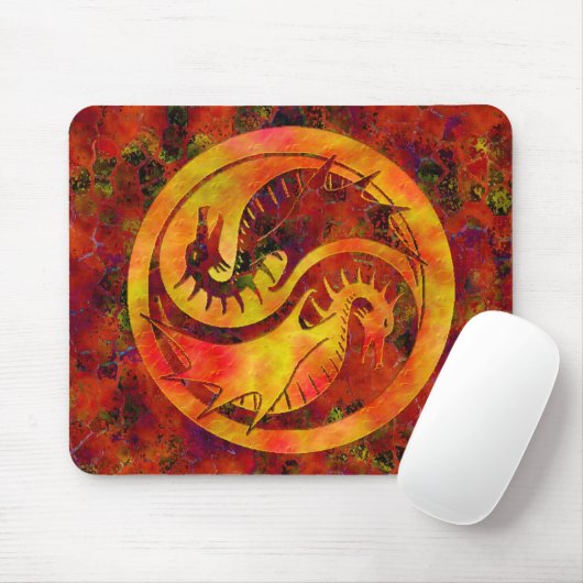 Dragon Yin Yang Muismat (Met muis)