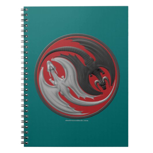 Dragon Yin-Yang Notitieboek (Voorkant)