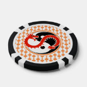 dragon yin yang pokerchips (Enkel)
