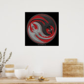 Dragon Yin-Yang Poster (Keuken)