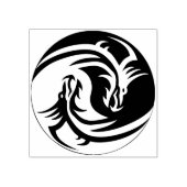 Dragon Yin Yang Rubber Stamp Rubberstempel (Afrduk)