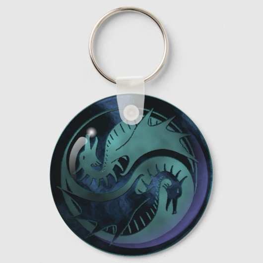 Dragon Yin Yang Sleutelhanger (Voorkant)