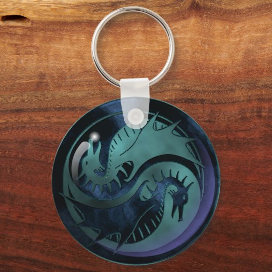 Dragon Yin Yang Sleutelhanger (Voorkant)