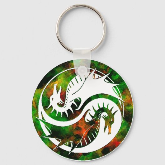 Dragon Yin Yang Sleutelhanger (Voorkant)