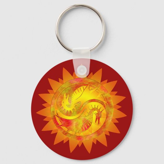 Dragon Yin Yang Sleutelhanger (Voorkant)