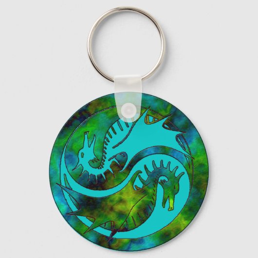 Dragon Yin Yang Sleutelhanger (Voorkant)