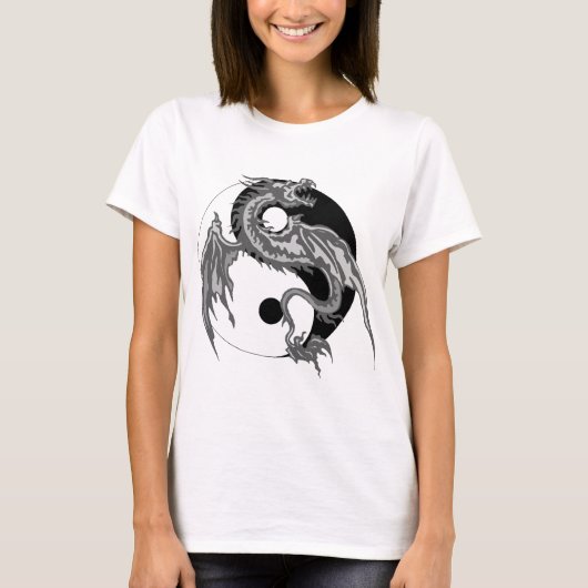 Dragon Yin Yang T-Shirt (Voorkant)