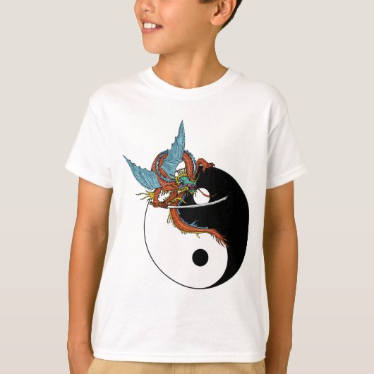 Dragon Yin Yang T-Shirt (Voorkant)