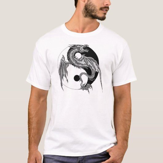 Dragon Yin Yang T-Shirt (Voorkant)