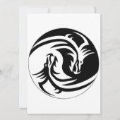 Dragon Yin Yang Uitnodiging (Voorkant)
