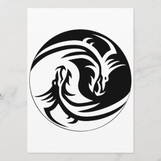 Dragon Yin Yang Uitnodiging