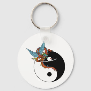 Dragon Ying Yang Sleutelhanger