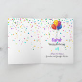 Dragon Young Child Birthday add Name & Signature Kaart (Binnen)