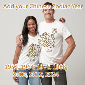 Dragon Zodiac jaar T-shirt