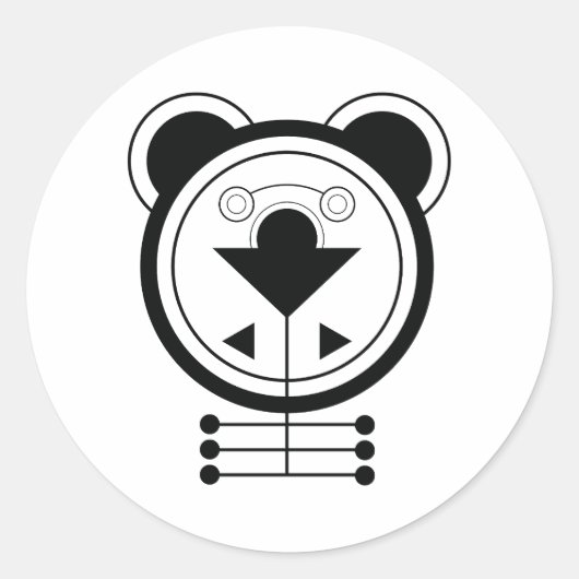 Dragon Zodiac Ronde Sticker (Voorkant)