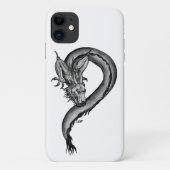 Dragon zwart-wit ontwerp Case-Mate iPhone case (Achterkant)