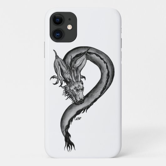 Dragon zwart-wit ontwerp Case-Mate iPhone case (Achterkant)