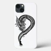 Dragon zwart-wit ontwerp Case-Mate iPhone case (Achterkant)