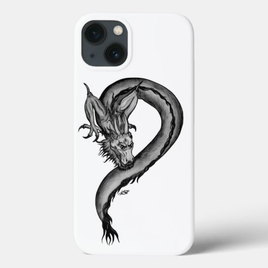 Dragon zwart-wit ontwerp Case-Mate iPhone case (Achterkant)