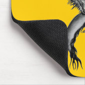 Dragon zwart-wit ontwerp muismat (Hoek)