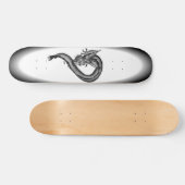Dragon zwart-wit ontwerp persoonlijk skateboard (Horizontaal)