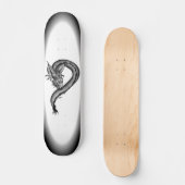 Dragon zwart-wit ontwerp persoonlijk skateboard (Voorkant)