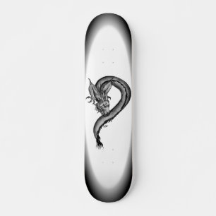 Dragon zwart-wit ontwerp persoonlijk skateboard