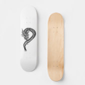 Dragon zwart-wit ontwerp skateboard (Voorkant)