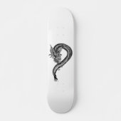 Dragon zwart-wit ontwerp skateboard (Voorkant)