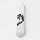 Dragon zwart-wit ontwerp skateboard (Voorkant)