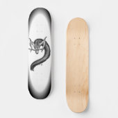 Dragon zwart-wit ontwerp skateboard (Voorkant)