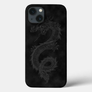  dragon zwarte rook Case-Mate iPhone case