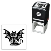 Dragonbaby blauw  zelfinktende stempel (In situ)