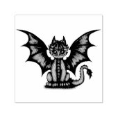 Dragonbaby blauw  zelfinktende stempel (Design)