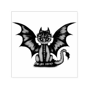 Dragonbaby blauw zelfinktende stempel