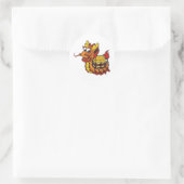 Dragonboot Ronde Sticker (Tas)