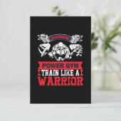 Dragonborn power gym trein als een krijger kaart (Staand voorkant)