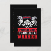 Dragonborn power gym trein als een krijger kaart (Voorkant / Achterkant)