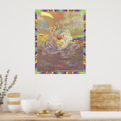 Dragoncats Dolphin Dance Poster (Keuken)