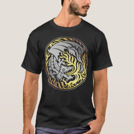 Dragoncircle - Chroom en goud T-shirt