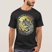 Dragoncircle - Goud en Chrome T-shirt (Voorkant)