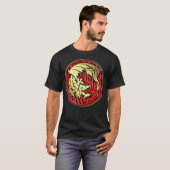 Dragoncircle - Goud met rood vuur T-shirt (Voorkant volledig)