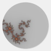 Dragonding - Fractal Ronde Sticker (Voorkant)