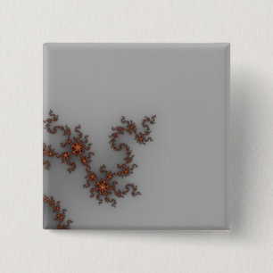 Dragonding - Fractal Vierkante Button 5,1 Cm