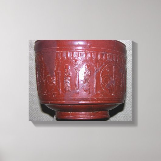 Dragondorff cup, uit Graufesenque, c.150 BC (ter) Canvas Afdruk (Voorkant)