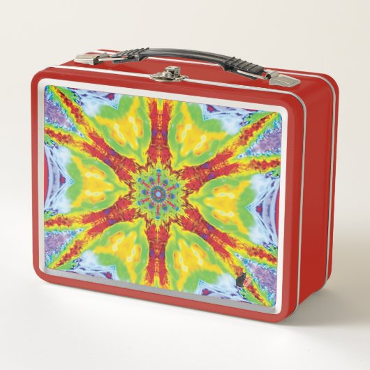 Dragoneye Kaleidoscoop Metalen Lunchbox (Voorkant)