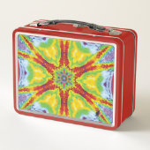 Dragoneye Kaleidoscoop Metalen Lunchbox (Achterkant)
